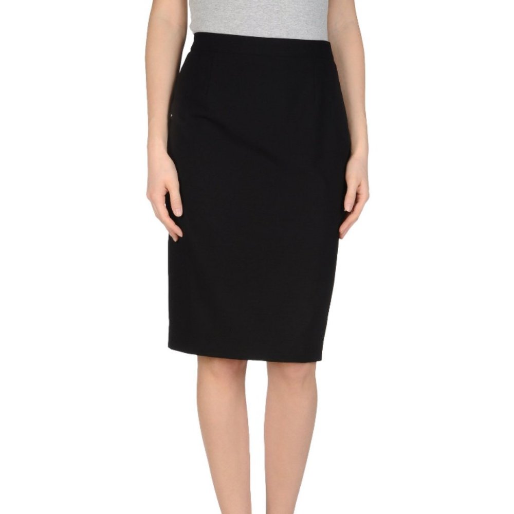 Dolce & Gabbana Black Wool Pencil Skirt 40IT - 2US - XS-S